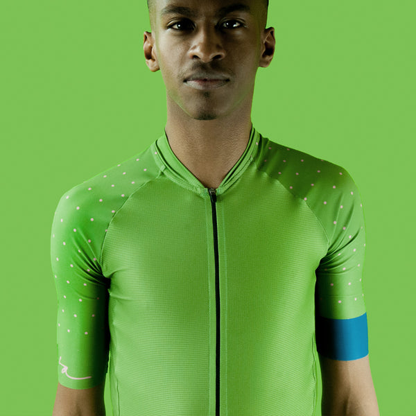 Jersey Speedster Polka Dot Verde - Masculina